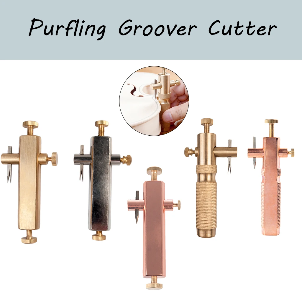 

Adjustable Violin Purfling Groover Cutter Violin Making Luthier Tool W/Blades