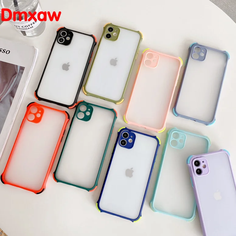 Ударопрочный матовый чехол для Samsung Galaxy A71 A51 Note 10 Plus 9 8 S10E S10 S9 S8 прозрачный мягкий