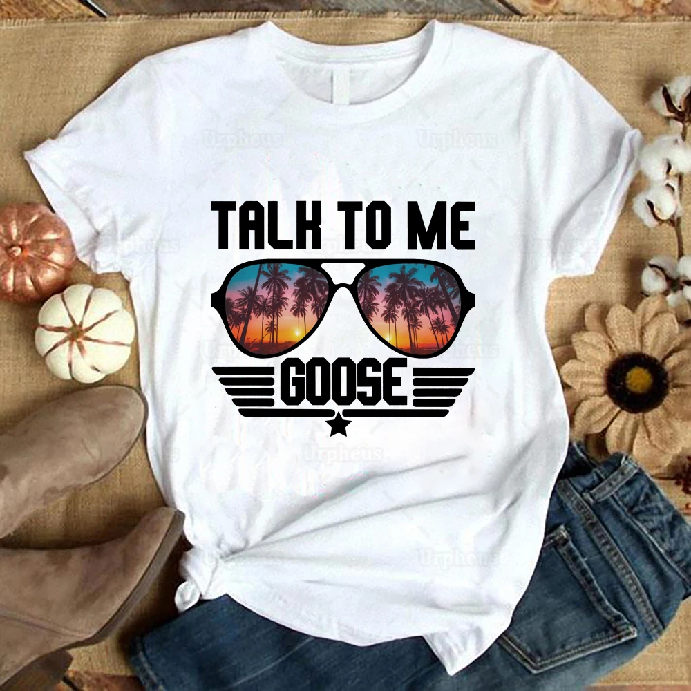 Футболка Talk To Me Goose популярная футболка в стиле хип хоп из 100% хлопка летний