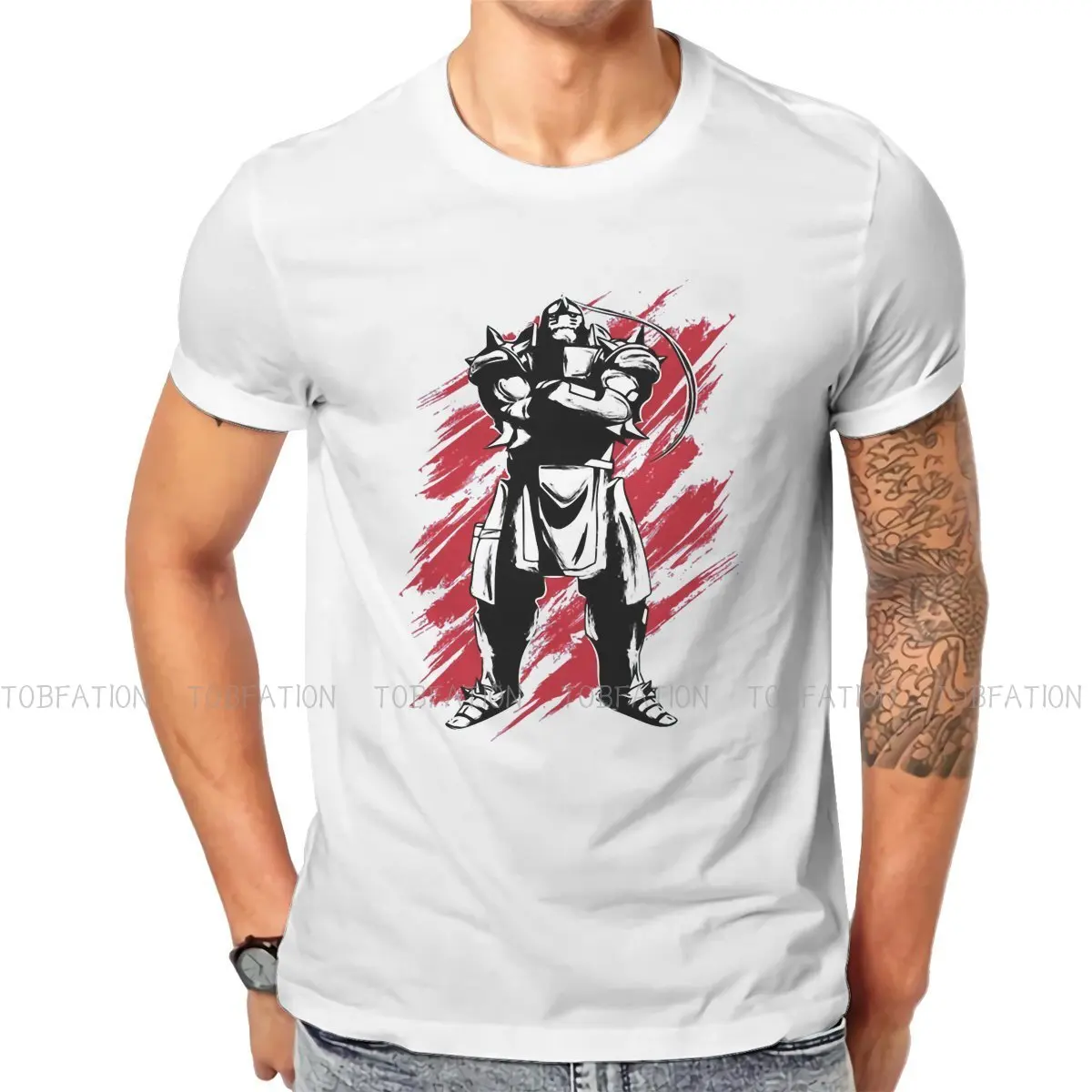 

Fullmetal Alchemist Adventure Blood Fantasy Ordinary Print T Shirt Classic Homme Tshirt Oversized Crewneck Men Tshirts