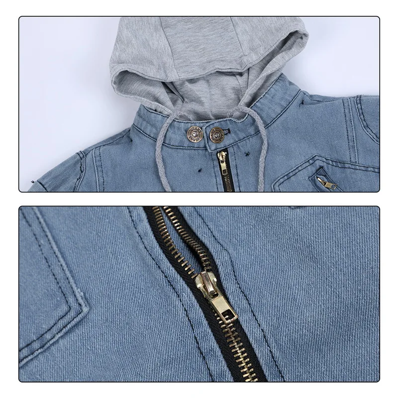 CYSINCOS 2020 новая мужская куртка модная повседневная тонкая синяя джинсовая с