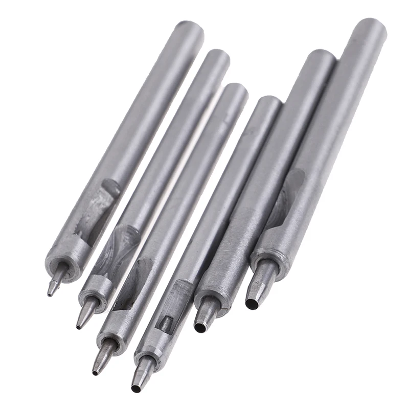 

0.8MM-2.5MM DIY Handmade Belt Punching Leather Hole Punch Hollow Drilling Tools Leather Handicraft Puncher Set Leather Tool