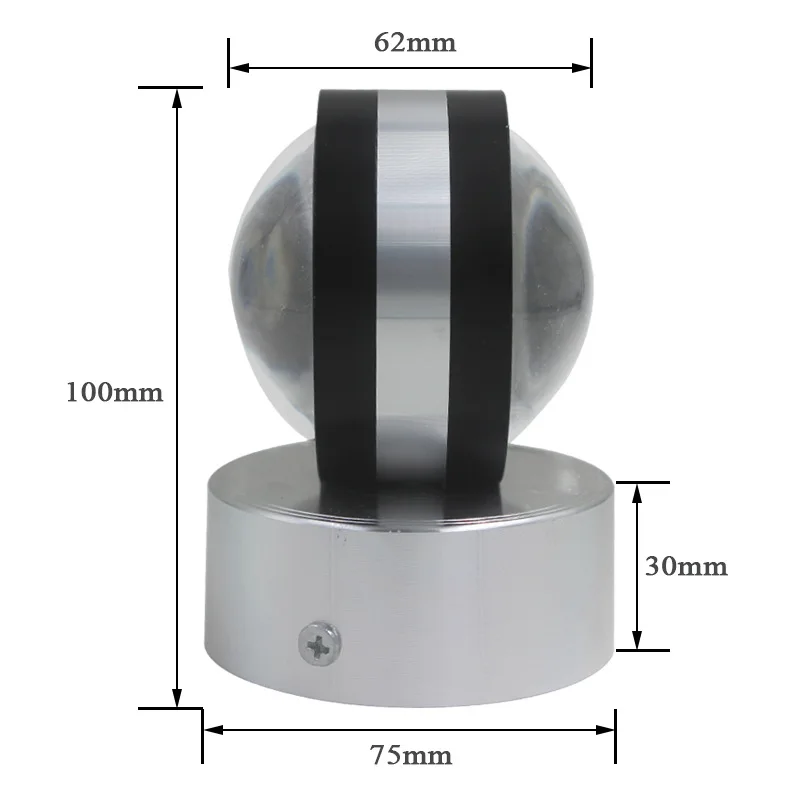 Светодиодный современный настенный светильник вверх и вниз декоративный в