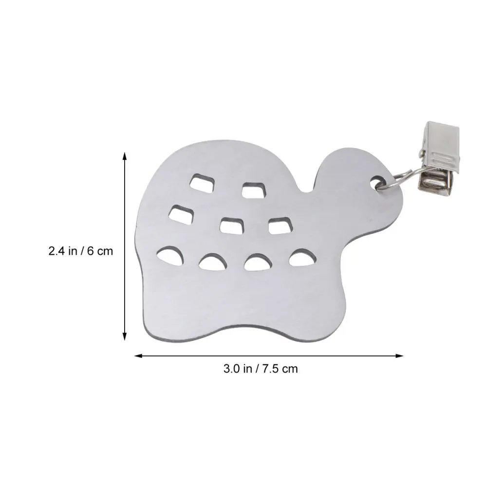 

4PCS Thickened Stainless Steel Tablecloth Clips Table Cloth Cover Clamps for Home Dining Room Decoration (Flower Pattern)