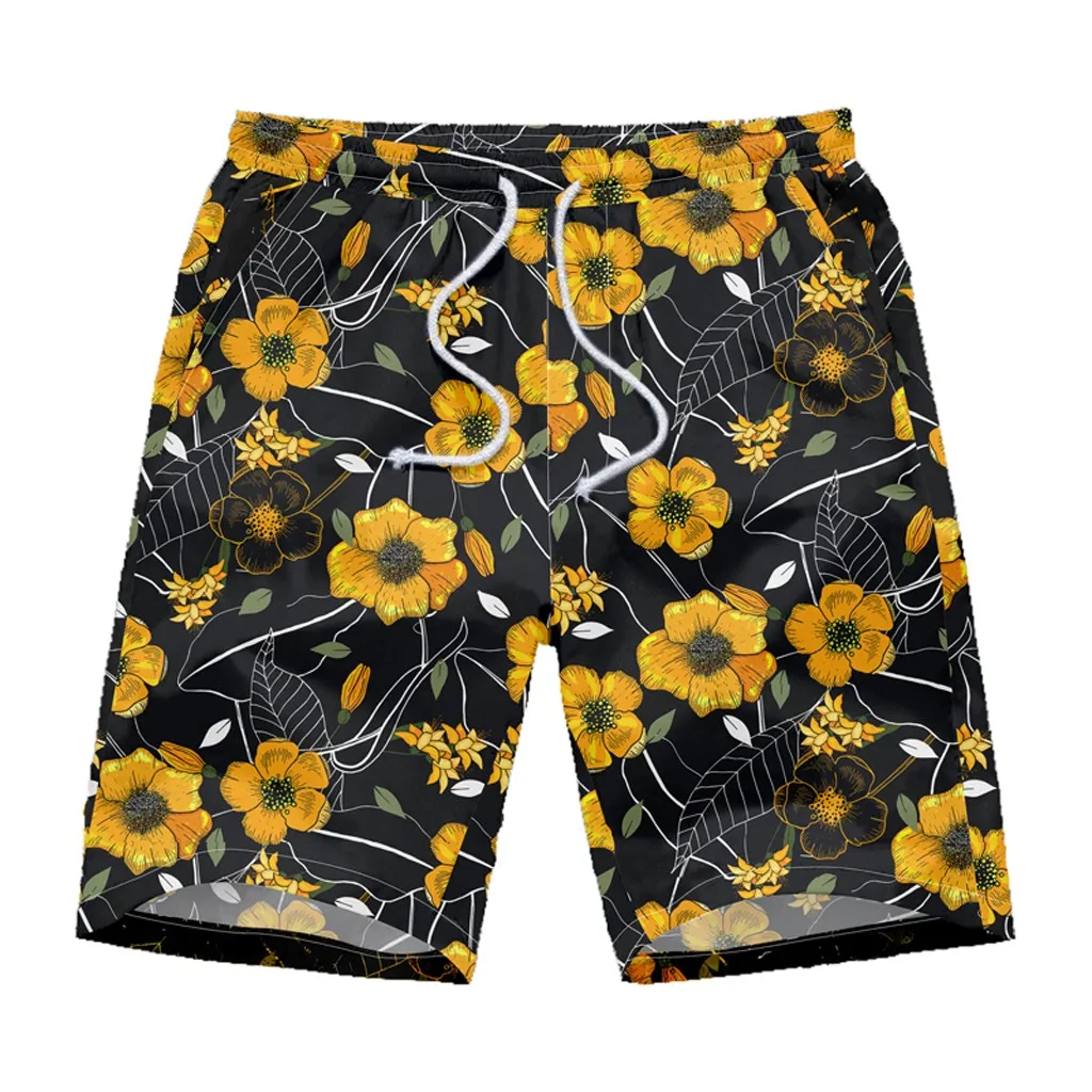 Мужские пляжные шорты с принтом граффити повседневные размера плюс для мужчин |