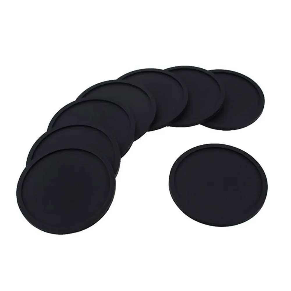 8 шт./компл. силиконовые подставки для напитков Нескользящие круглые мягкие