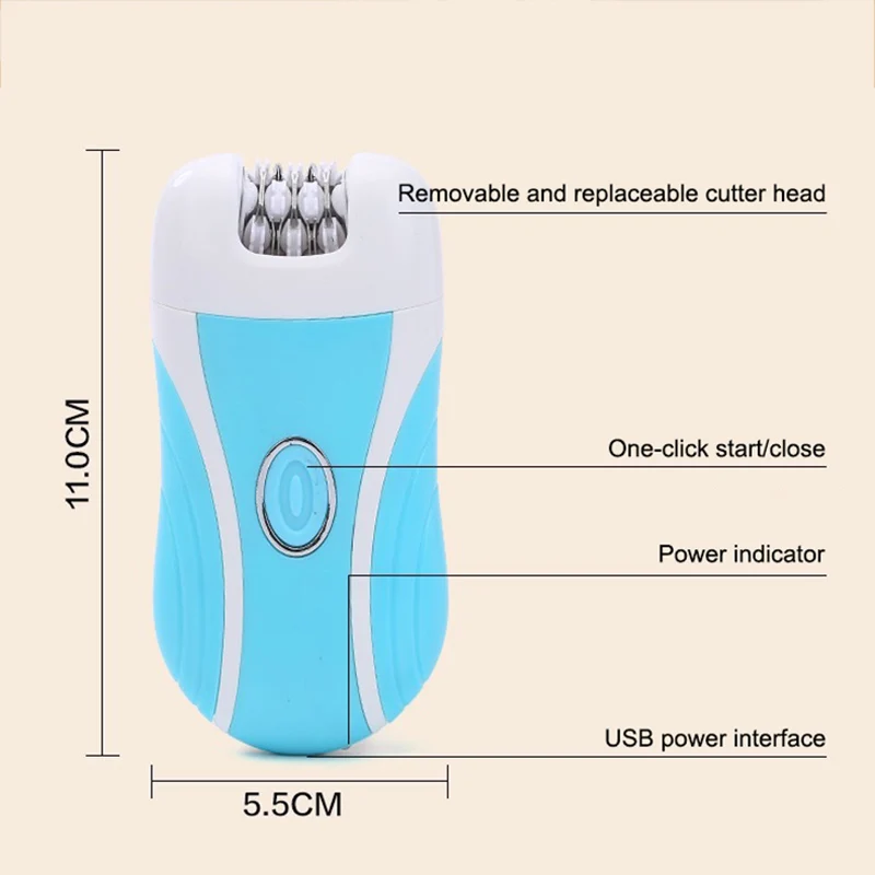 

Hot 3-in-1 Rechargeable Hair Shaver Hair Removal Epilator Device Callus Remover Multifunctional Shaving Device Kit FRE-Drop