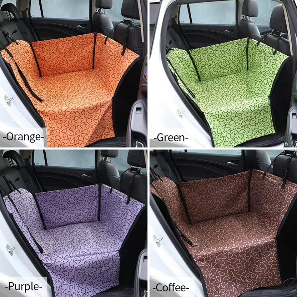 

Pet Carriers Car Waterproof Seat Cover Carrying For Dog Cats Mat Blanket Rear Back Cushion Non-slip Folding Safe Protect Hammock
