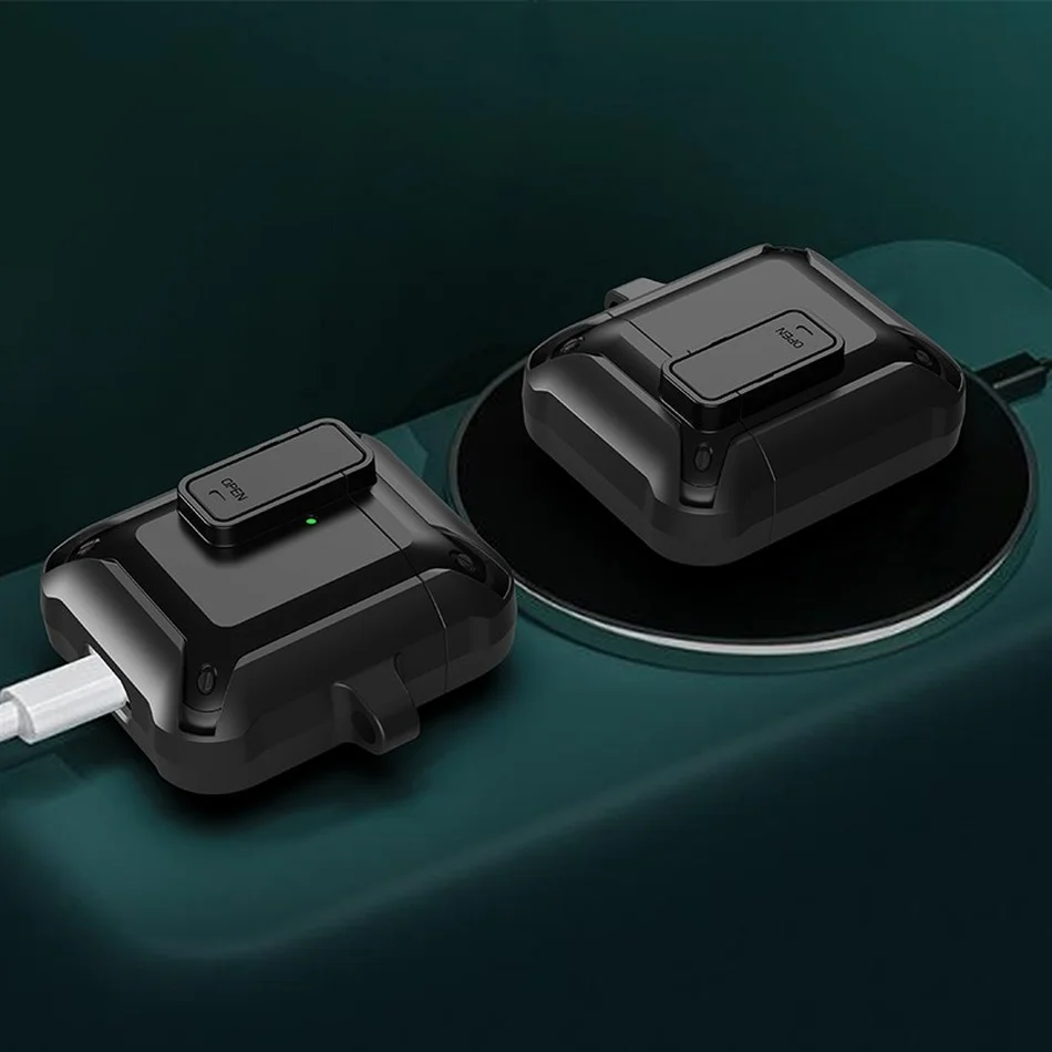 Противоударный чехол для наушников Airpods Pro мягкий с защитой от падения Apple Air pods 2 1