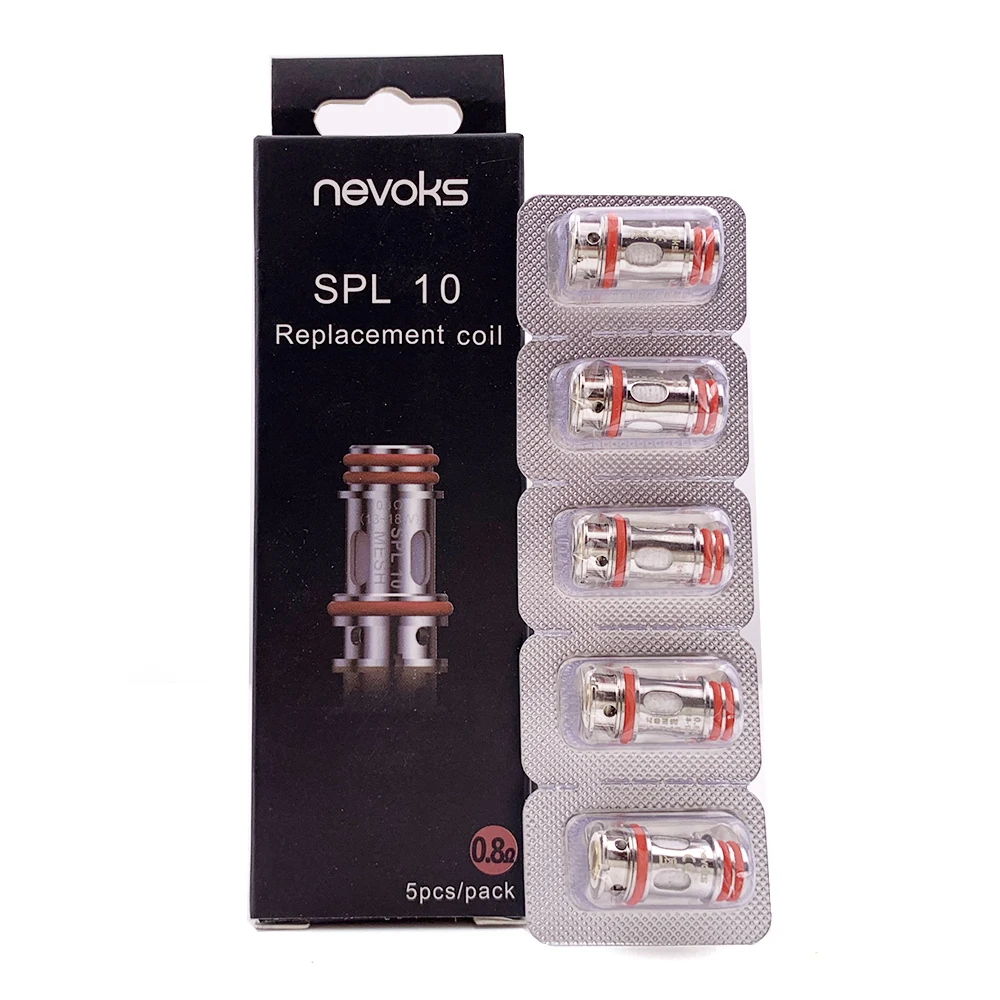 

Nevoks Feelin Coil SPL 10 Coil 0.6/1.0 Mesh Coils Head for NEVOKS Feelin Page Pagee Pod System Cartridge