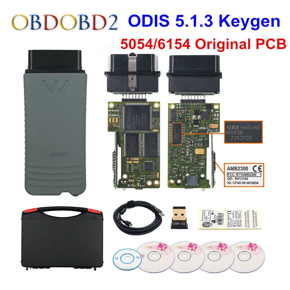 5054 OKI Keygen 5054A Bluetooth AMB2300 ODIS V5.1.3 для V/AUDI/SKODA/SEAT 5054A 6154 wifi UDS для VAG