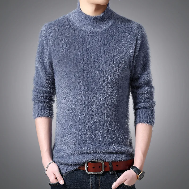 

Mens Turtleneck Sweaters Korean Clothes Fall Sweater 2020 Computer Knitted O-Neck Christmas Colorful Fashion Man Plus Size