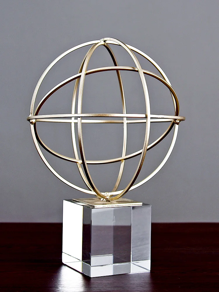 Creative Abstract Geometric Metal Swing Piece Modern Simple Nordic Living Room Wine Cabinet Office Desktop Home Decoration | Дом и сад