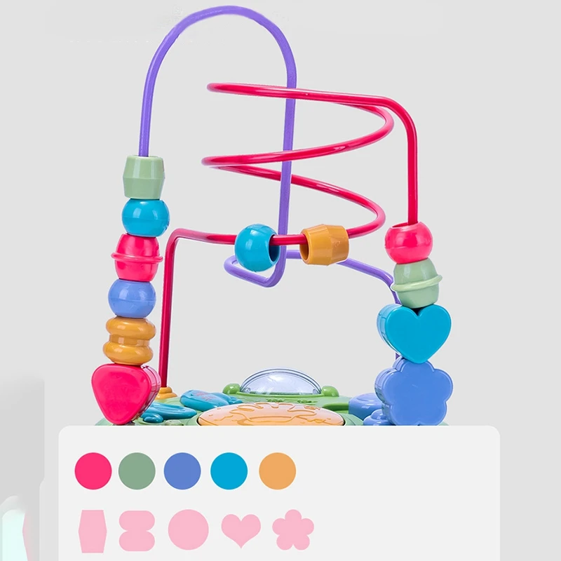 

Bead Labyrinth Children's Large Music Round Beads Multi-Function Game Beaded Early Education Educational Toys