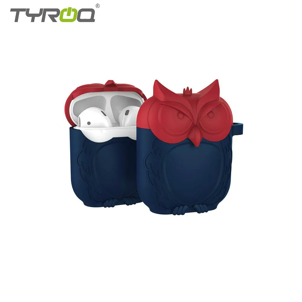 TyRoq AO1 AirPods чехол с Сова утолщенной силиконовой подставкой дизайн одиннадцать