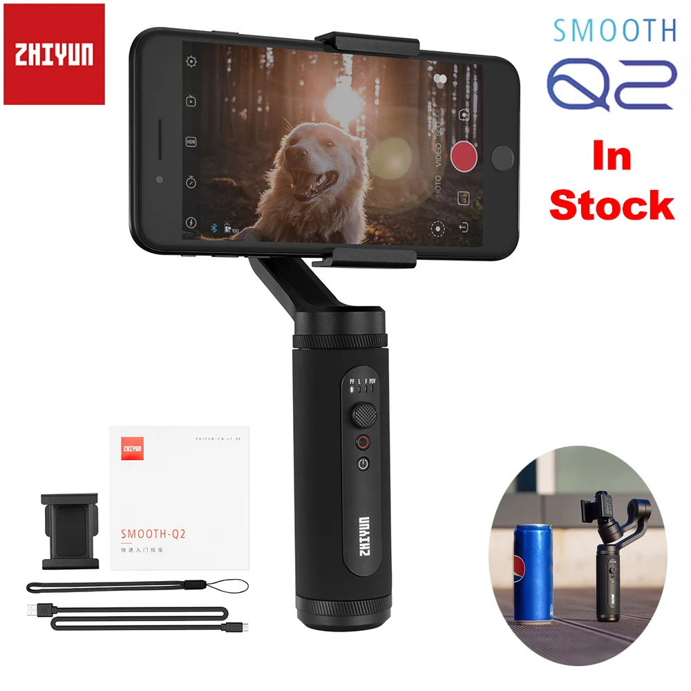 Zhiyun Smooth Q2 маленький карманный размер 3-осевой смартфон ручной карданный для iPhone samsung huawei Xiaomi VS DJI Osom Mobile 3 Feiyu