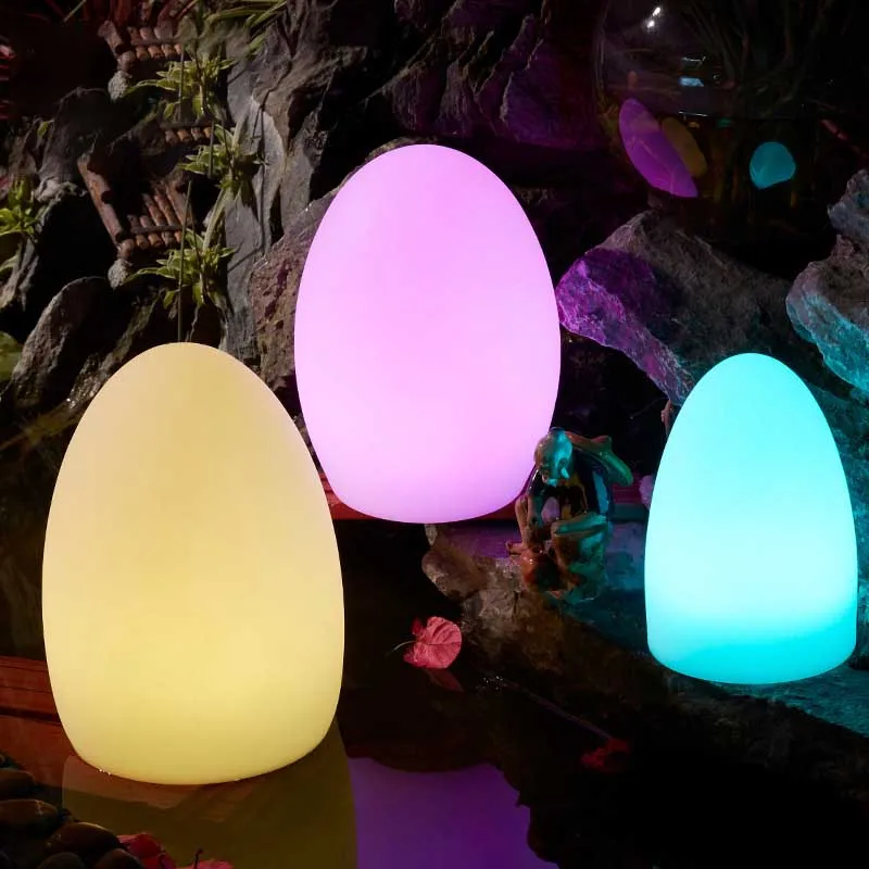 Перезаряжаемая Ночная лампа для яиц беспроводная настольная RGB ресторана с