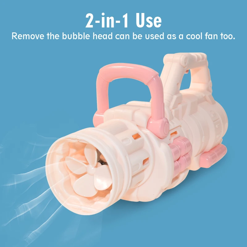 Automatic Gatling Bubble Gun Kid Toys Summer Outdoor Bath Toy Electric Machine Soap Wedding for Kids Gift | Игрушки и хобби
