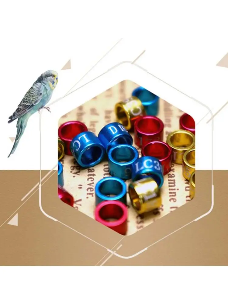 50 шт. кольца для питомцев с этикеткой голубей|Кольца на лапки птиц| |