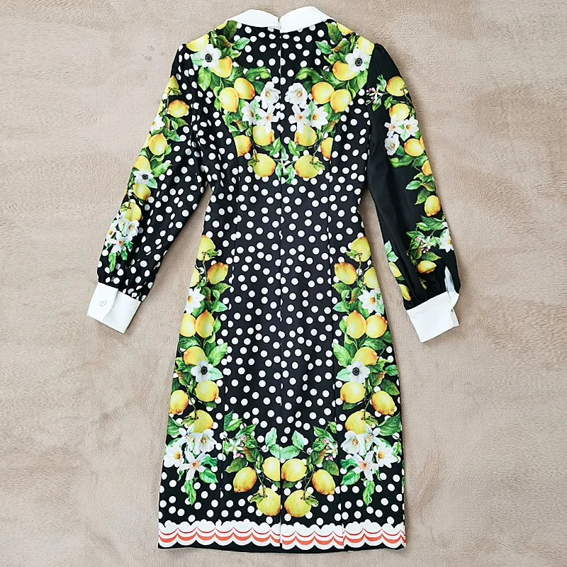 

Autumn Fashion New Women'S Party Casual Sexy Vintage Chic Girls Crystal Embroidery Appliques Printed Dresses Knee Length
