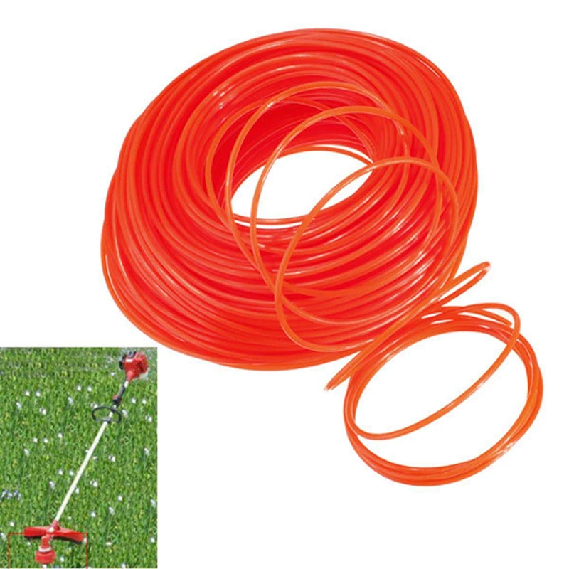 

2.4mm Grass Trimmer Line Strimmer Brushcutter Trimmer Nylon Rope Cord Line Long Roll Grass Rope Line Low Noise Durability