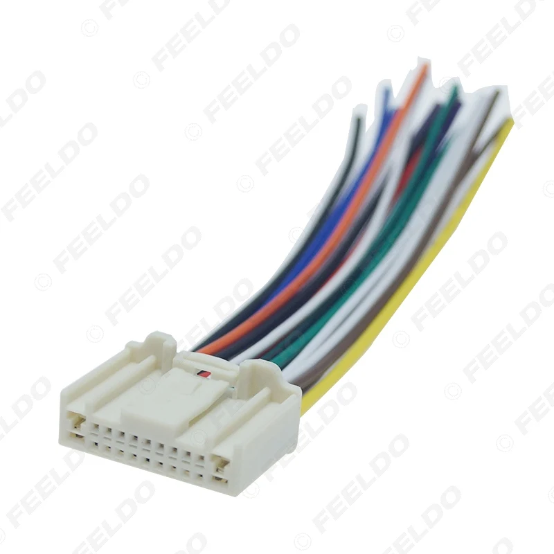 FEELDO 10 шт. автомобильный аудио стерео жгут проводов адаптер штекер для