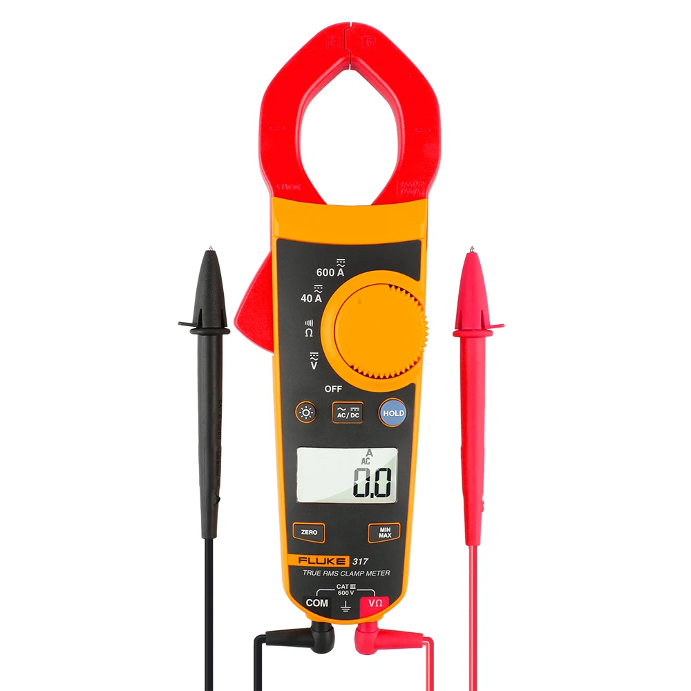 Fluke317 6000 отсчетов AC/DC 40A/600A 600 в цифровой верный среднеквадратичный мультиметр с