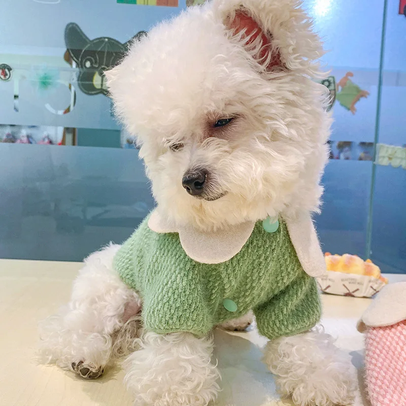 Новинка Свитера для собак одежда кошек зимняя теплая домашних животных XS L милое