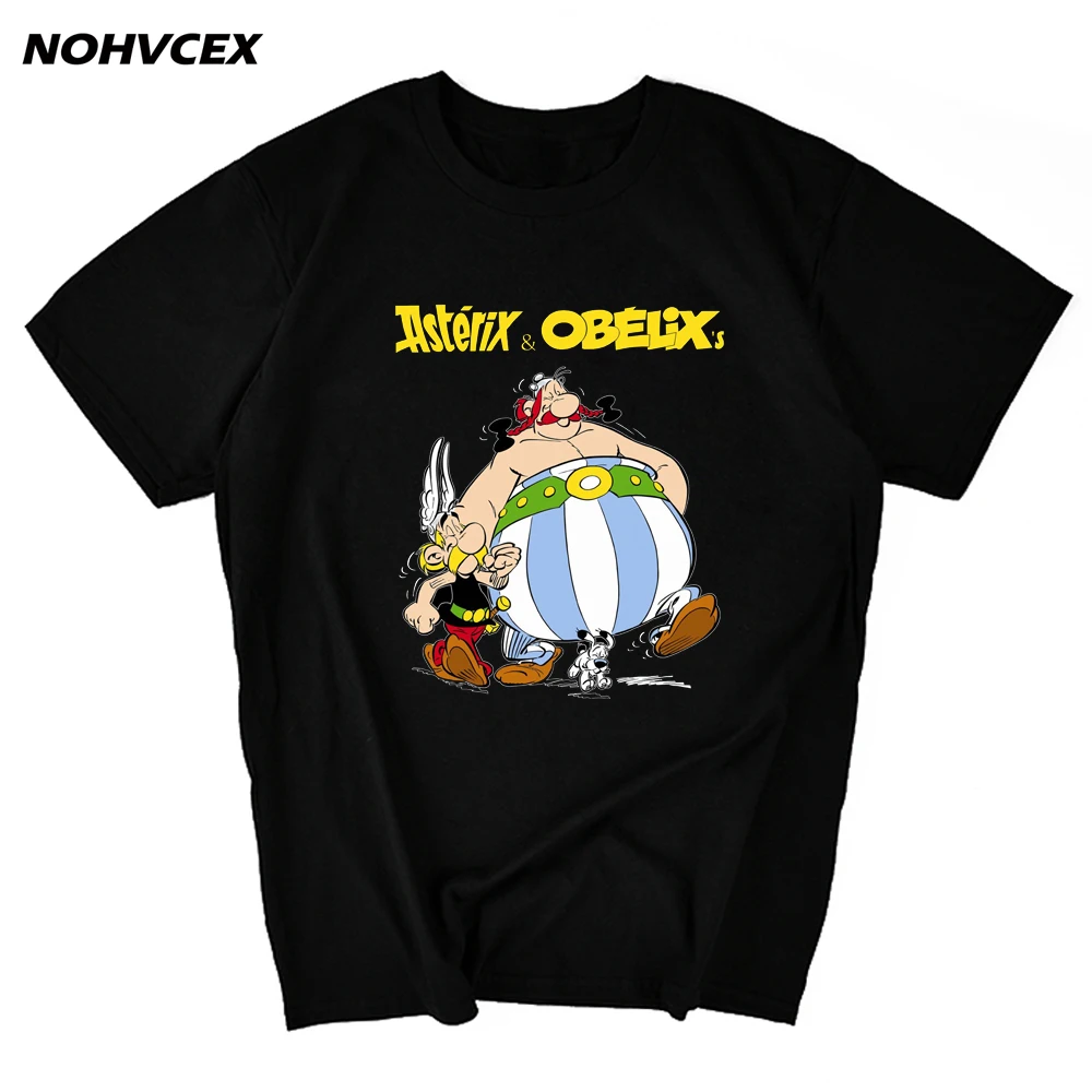 

Футболка мужская с коротким рукавом Asterix And футболки Обеликс, 100 хлопок