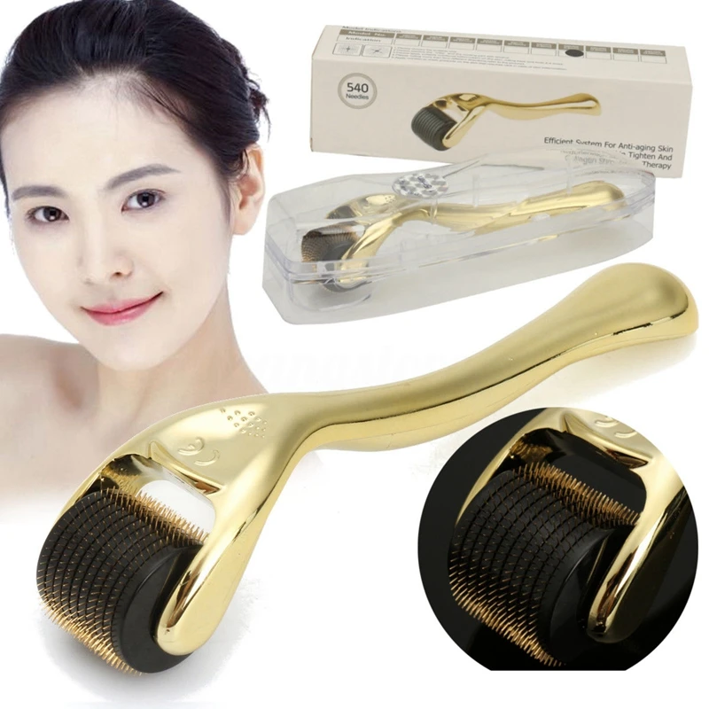 

540 Needles Microneedle Roller Grade Derma Roller Face Lift Wrinkle Removal Anti Hair Loss Treatment CE