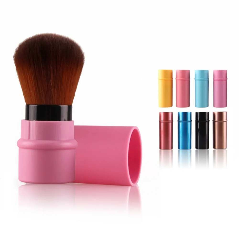 Мини Выдвижная основа для макияжа пудра румяна косметические кисти путешествий