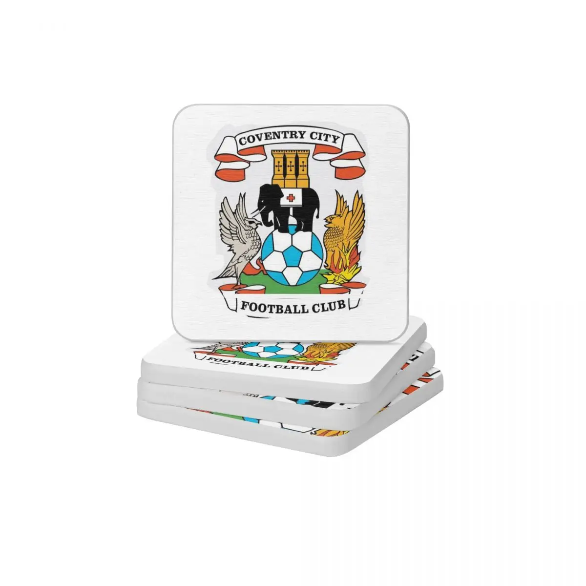 

Coventry City диатомит квадратной, круглой формы Coaster Теплоизоляция Коврик для мыла и зубной щетки Диаметр 10 см