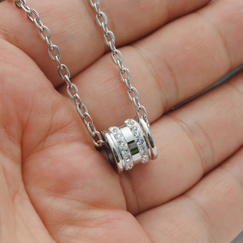 Ожерелье из нержавеющей стали титановая сталь ожерелье с подвеской маленькие