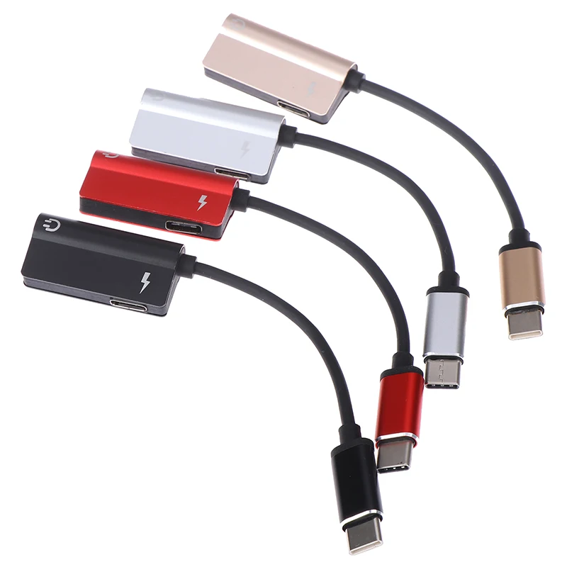 USB Type C аудио адаптер для зарядки 2 в 1 Тип штекер гнездо 3 5 мм разъем наушников +
