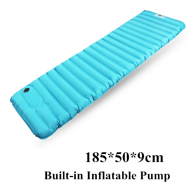 Built-in Pump 2 Надувные коврики для кемпинга, надувные подушки, влагостойкие, для походов на открытом воздухе, для пикника, палатки, плед, коврик для домашнего отдыха, двойной спальный мешок, матрас - Цвет: Built-in Pump 2