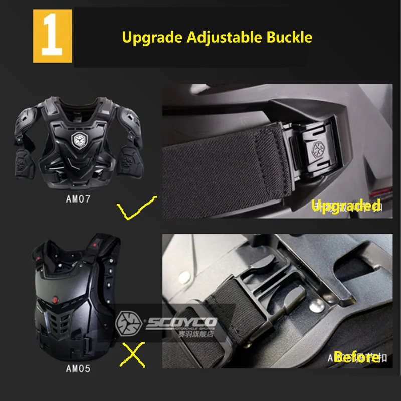 Scoyco бронированный мотоциклетный жилет для внедорожников броня тела