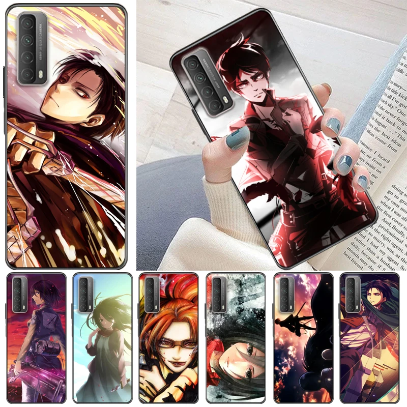 

Attack On Titan Eren Jager Mikasa Ackerman Armin Arlert Levi Phone Case For Huawei P Smart Z 2019 2021 Carcasa Back Cover Funda