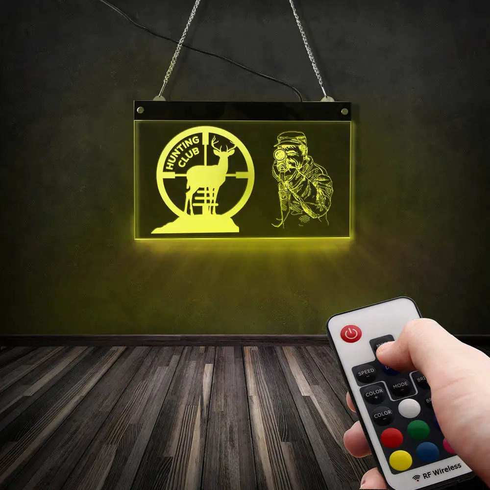 Электронная световая панель для охоты с оленем светодиодный неоновый светильник