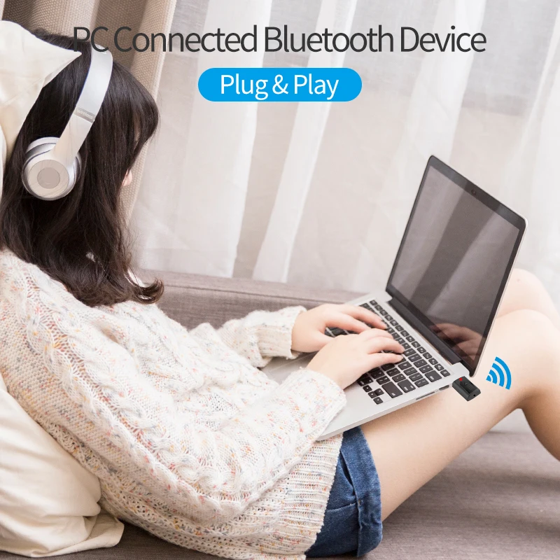 VAORLO 4 в 1 USB передатчик Plug and Play Bluetooth 5 0 приемник беспроводной адаптер для ТВ