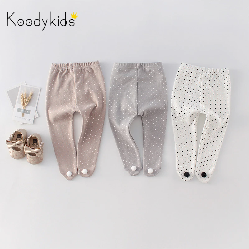 Детские брюки Koodykids 2020 весенние колготки осенние детские леггинсы в горошек
