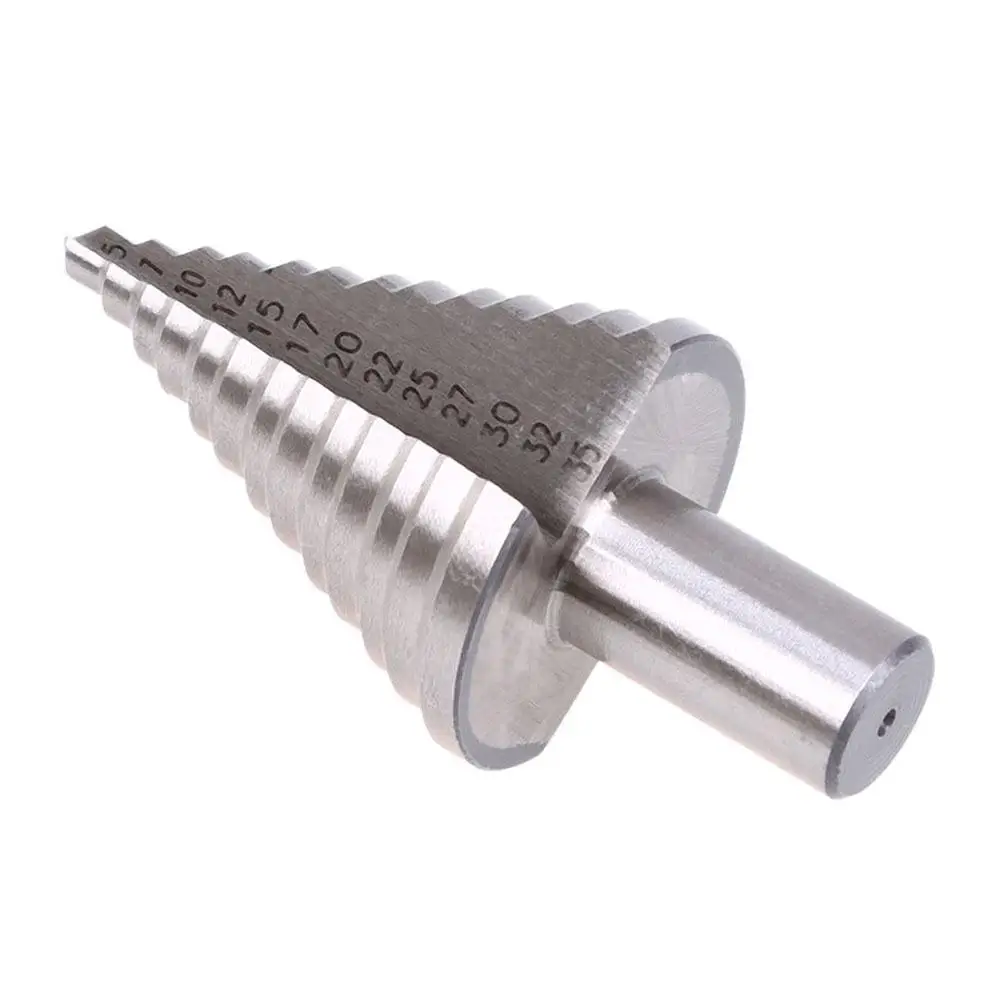 

Steel Step Cone Bit High Speed Steel Wood Hex Step Spiral Cone Drill Cutter HSS Step Cone Drill Titanium Bit Hole Cutter Tool