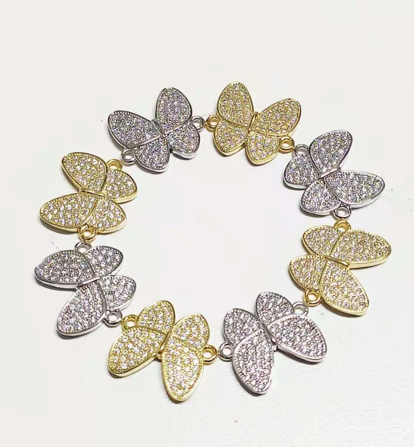 

10pcs CZ bead spacers for women DIY jewelry accessories S22