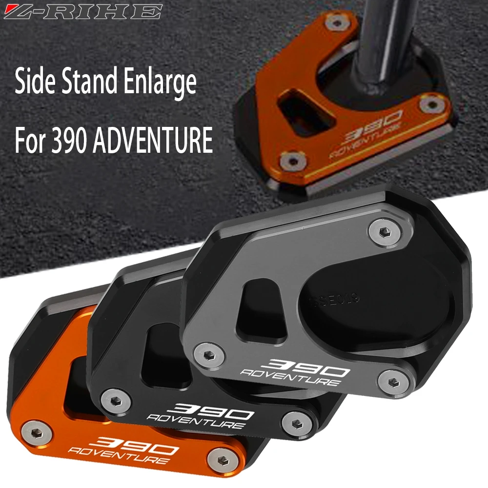 

For 390 ADV Adventure 2020 2021 Motorcycle Accessories CNC Aluminium Side Stand Enlarge Extension Kickstand 390Adventure 390ADV
