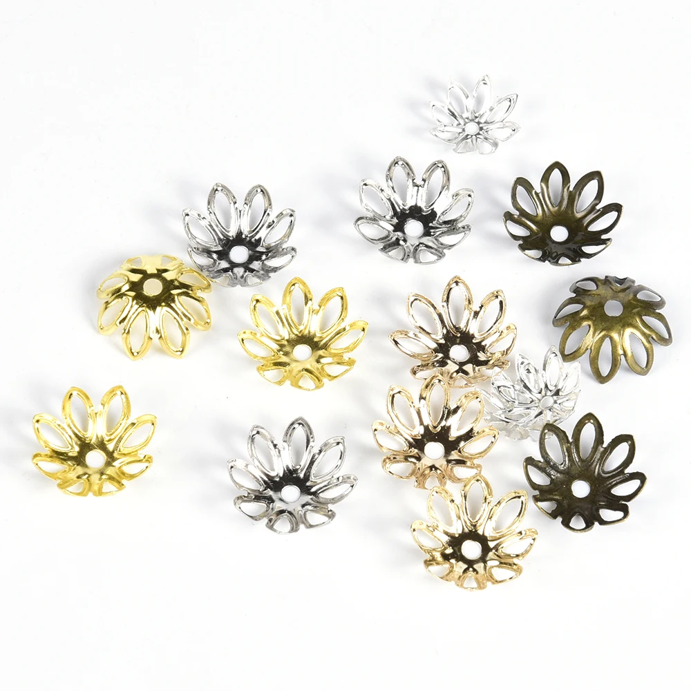 

Колпачки для бусин, филигранные, для украшений, 100 шт./лот, 11 дюймов, 14 мм