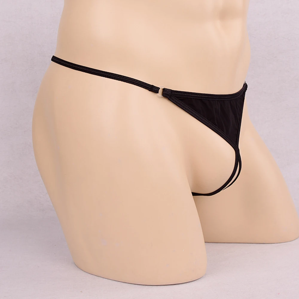 Мужское нижнее белье сексуальные стринги тянущиеся дышащие трусики Т образный
