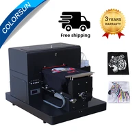 colorsun a4 dtg printer l805 dtg for t shirt printing machine for dark light color t shirt a4 multifunction flatbed printer dtg