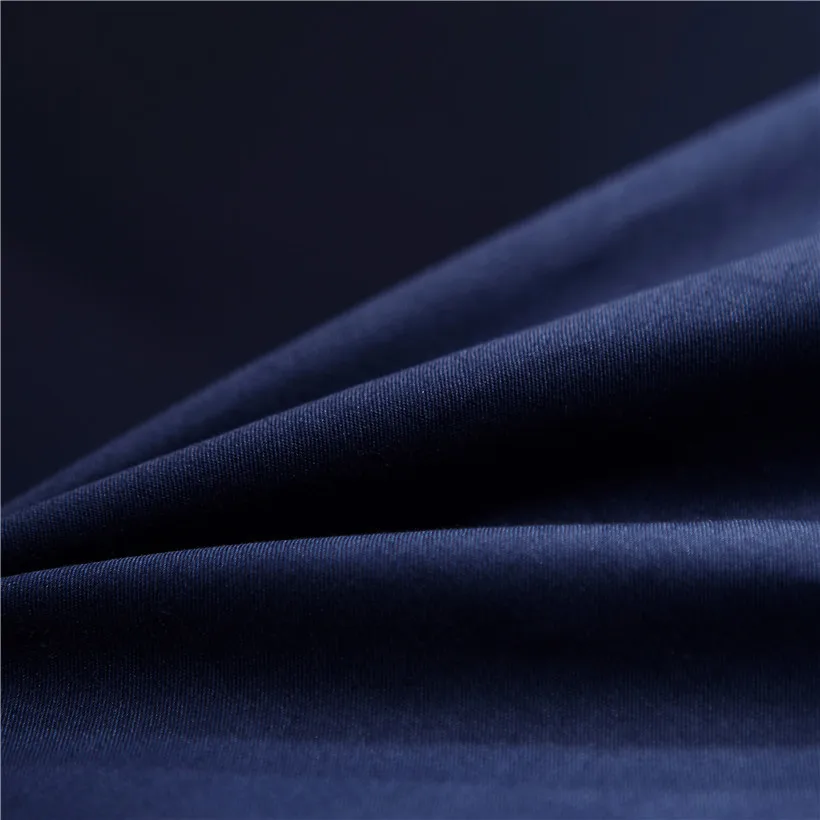 Luxury Hotel 4pcs Imitate Satin Navy Blue Queen King Size Bedding Sets Flat/Fitted Bed Sheet Duvet Cover Pillowcase Set | Дом и сад