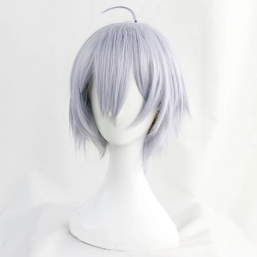 Game Twisted Wonderland Cosplay Wig Silver Gray Short Heat Resistant Synthetic Hair Carnival Halloween Party Proop |