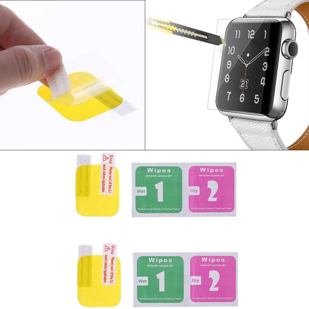 1 комплект новая Прозрачная мягкая защитная пленка для экрана из ТПУ Apple Watch Series 4