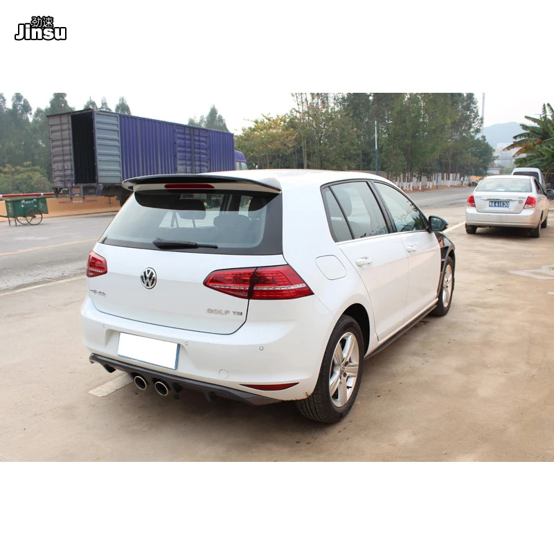 RDX стиль углеродное волокно задний спойлер на крышу губа для vw golf 7 Standard Edition MK7